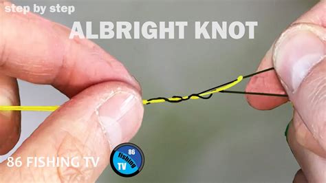 NOEUD ALBRIGHT nœud de raccord pour tresse monofilament