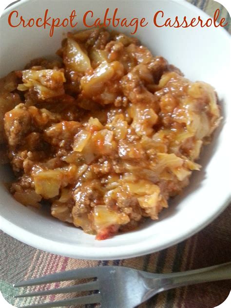 The Better Baker Crockpot Cabbage Casserole