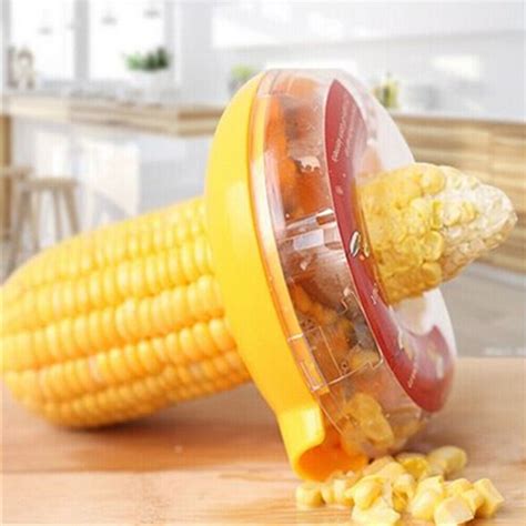 One Step Corn Peeler Cob Kerneler Stripper Thresher Kitchen Tool