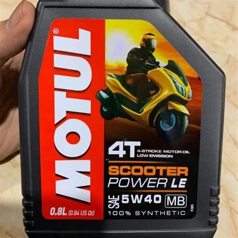 OLI MESIN MOTUL MATIC SCOOTER POWER LE 5W40 800ML FULL SYNTHETIC ASLI