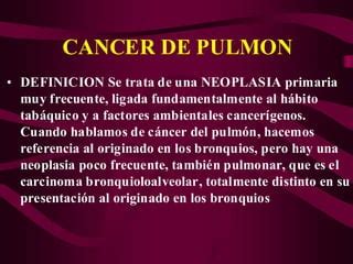 Cancer De Pulmon Ppt