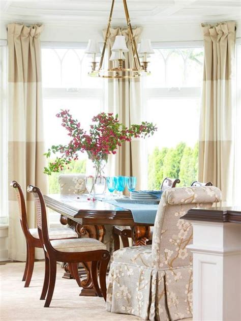 28 Elegant Feminine Dining Room Design Ideas Window Treatment Styles Window Design Dining