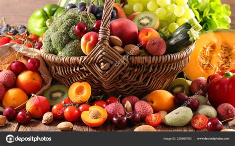 Fruits And Vegetables Basket