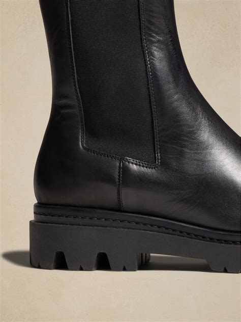 Hudson Leather Tall Chelsea Boot Banana Republic