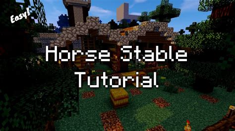 Minecraft Build Tutorial 4 Horse Stables Youtube