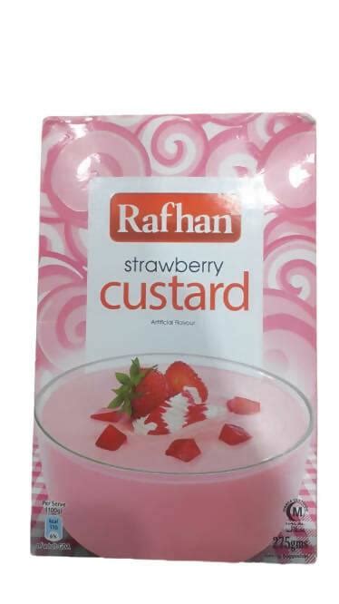 Rafhan Custard Powder Strawberry 275 Gm Valuebox