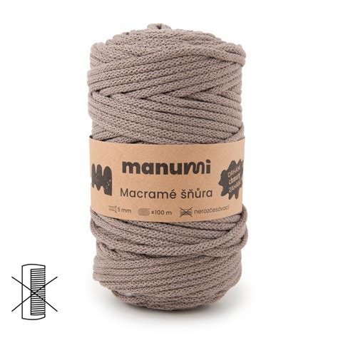 Manumi Macramé cord 5mm mokka Manumi eu