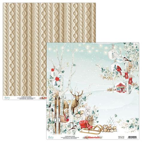 Mintay Winterland 12x12 Double Sided Designer Etsy