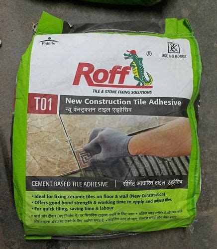 Roff New Construction Tile Adhesive T01 Bag At Rs 335 Bag In Mumbai