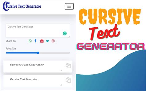 Cursive Text Generator» 100+ Cursivee Fonts for Google Chrome - Extension Download