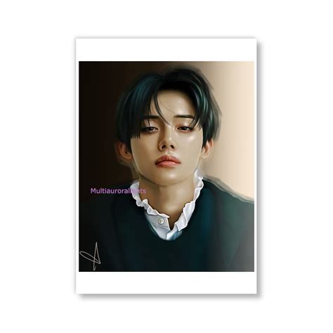 Yeonjun From Txt Original K Pop Fanart Print Etsy