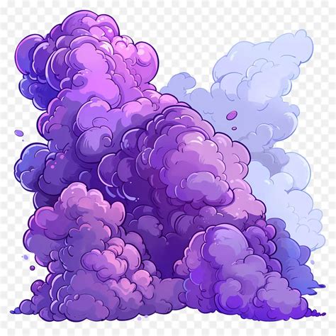 Purple Clouds - Surrealistic swirl of purple, blue smoke - CleanPNG ...