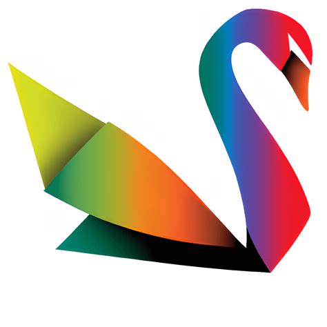 Swan Paper Logo Graphic · Creative Fabrica