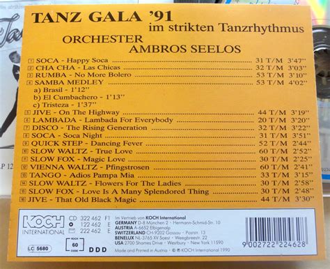 Yahoo Ambros Seelos Orchester Tanz Gala Cd