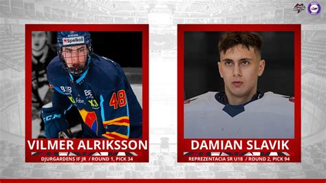 Storm Select Vilmer Alriksson And Damian Slavik In Chl Import