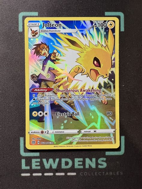 Jolteon Tg Tg Full Art Holo Swsh Brilliant Stars Pokemon