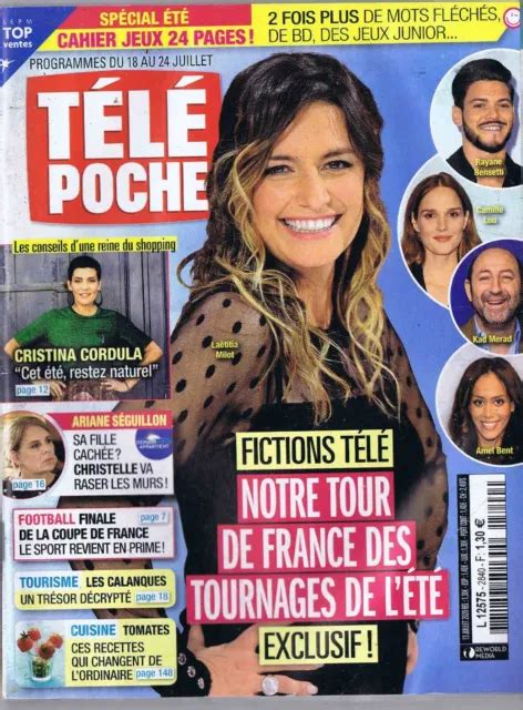 TÉLÉ POCHE 2840 18 07 2020 Laëtitia Milot Cristina Cordula EUR 3 00