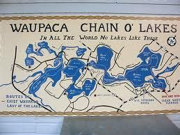 Waupaca Chain Of Lakes Map - Zip Code Map