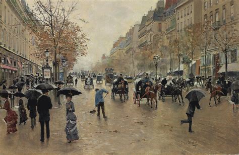 Jean B Raud French Boulevard Poissonni Re En Automne