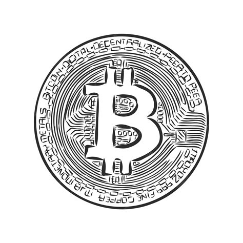 Premium Vector Bitcoin Symbol Bitcoin Vector Sketch On A White Background