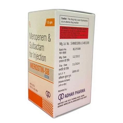 Meropenem Sulbactam Injection 1 5 Gm At Rs 1899 Box In Goa ID