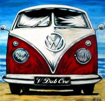 Volkswagen Art Vw Art Vw Paintings Vw Pop Art Handpainted Vw Surf Art