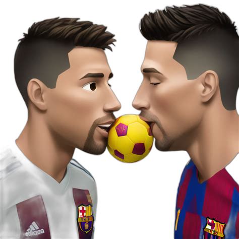 Messi And Ronaldo Kissing Ai Emoji Generator