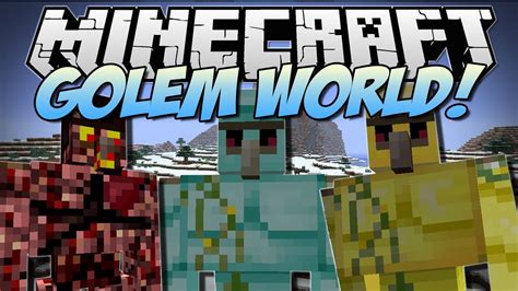 Minecraft Golem World Mo Golems Mod Showcase [1 6 2] Youtube