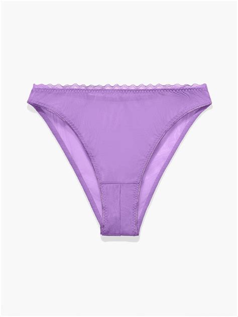 Mesh Crotchless High Leg Bikini In Purple SAVAGE X FENTY Germany