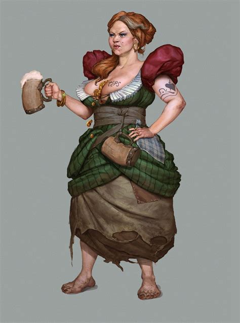 Fable Barmaid By Dandandantheman 1121×1508 Taverns Kitchens And