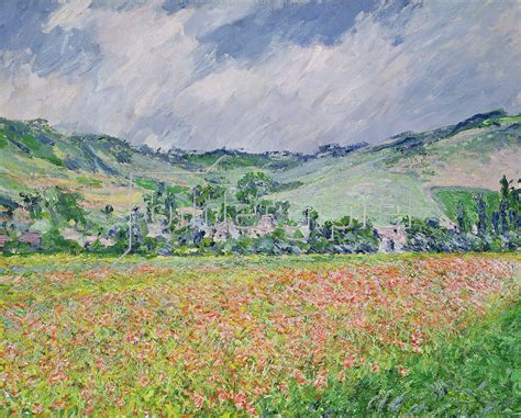 Mohnfeld Bei Giverny Von Claude Monet Kunstdruck Bildergipfel De