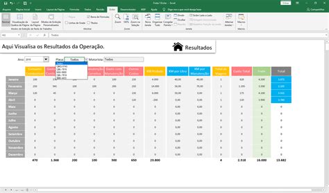 Planilha Controle De Frota Completa