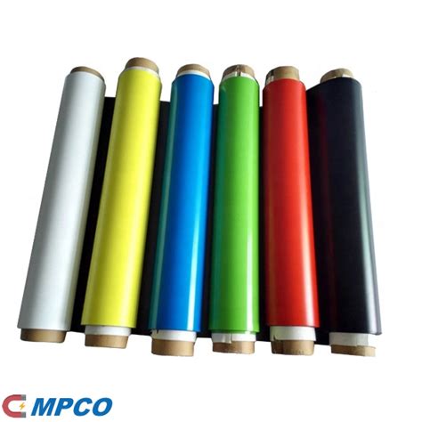 Colourful Vinyl Laminated Magnetic Sheeting Roll Mpco Magnets