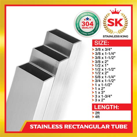 Ft Ft Stainless Rectangular Stainless Tubular Stainless Steel Sus