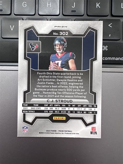 2023 Panini Prizm CJ Stroud Silver Image Variation SP 302 Texans SP