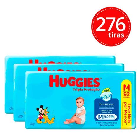 Fralda Huggies Tripla Protecao M Kit Unidades Black Friday