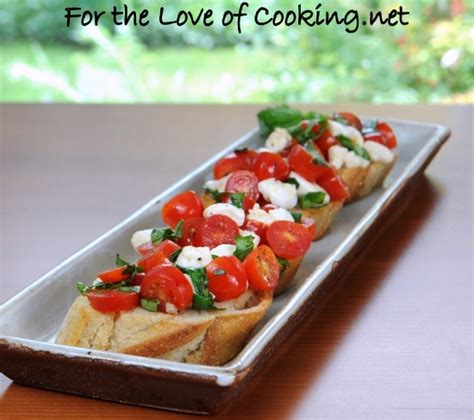 Caprese Bruschetta For The Love Of Cooking