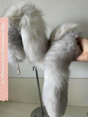 Cm Real Fox Fur Tail Keychain Anal Plug Adult Sweet Games