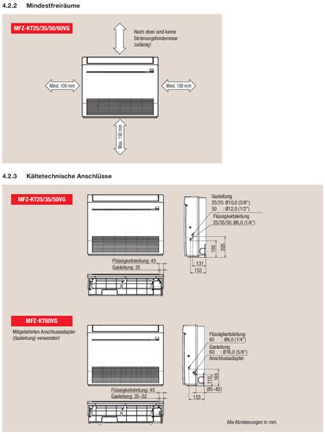 Mitsubishi Electric Set Kompakt Truhenger T Kw Mfz Kt Vg Suz