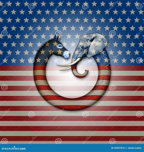 Political Party Animals editorial photo. Illustration of stripes - 35907416