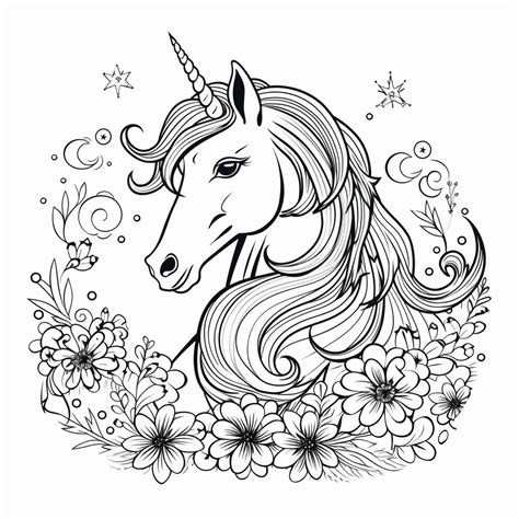 71 Dibujos De Unicornio Para Colorear7