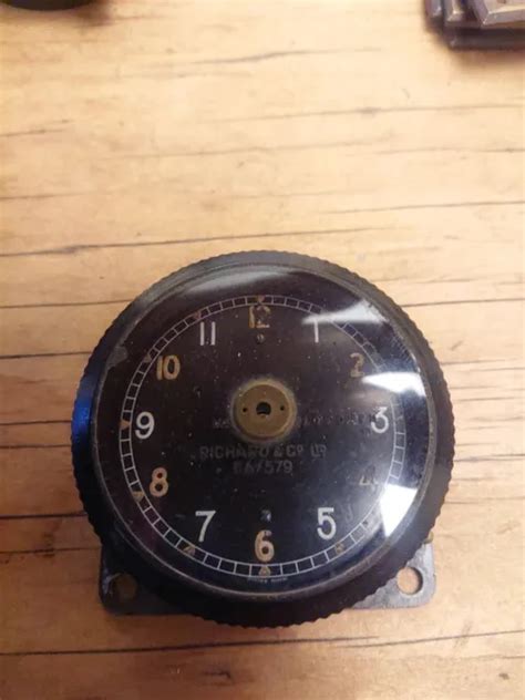 Ww2 Raf Mkii Aircraft Cockpit Clock 1942 6a 1002 Eur 131 70 Picclick It