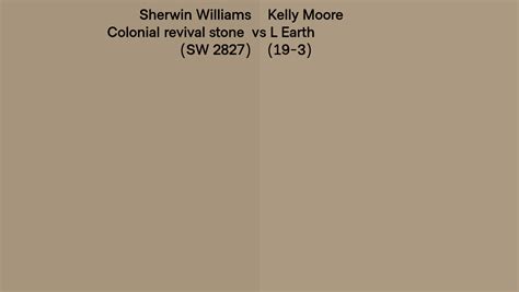 Sherwin Williams Colonial Revival Stone Sw 2827 Vs Kelly Moore L