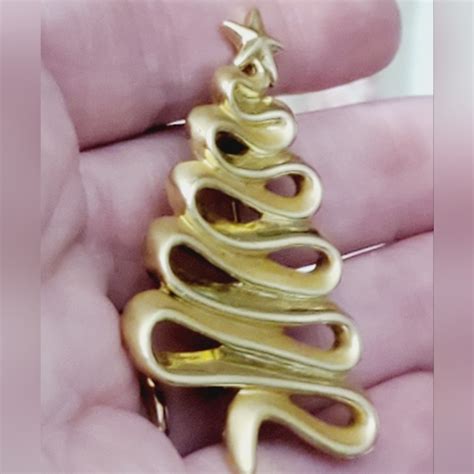 Danecraft Jewelry Vintage Danecraft Christmas Tree Brooch Pin S