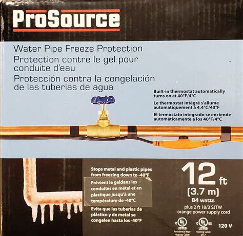 Prosource Water Pipe Freeze Protection Just Supplies Llc