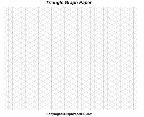 Triangle Graph Paper Printable Graph Paper Hd