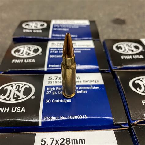 500rds FN 5 7x28mm 27gr Hollow Point SS195LF GUNTICKETS 10 SPOT