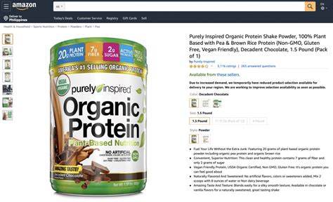 Purely Inspired Organic Protein Review A Look At This Protein Drink