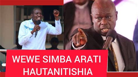 ANGRY DP RIGATHI GACHAGUA FIGHTS SIMBA ARATI AMIDST RUTO S SPEECH IN