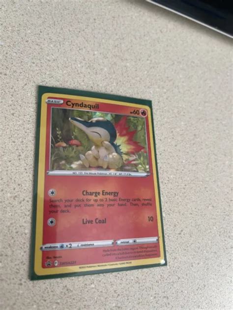 Pok Mon Tcg Cyndaquil Swsh Black Star Promo Holo Rare Nm M